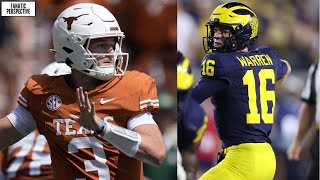 Texas vs Michigan Tale of the Tape Roster Prep amp Key Matchups Live Chat [upl. by Bencion]