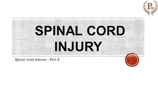 Different types of spinal cord injury [upl. by Rehpoitsirhc]