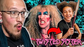 NIÑA de 13 AÑOS escucha y TOCA por PRIMERA VEZ Twisted Sister 🤯🤯 We’re Not Gonna Take It DRUMS [upl. by Lagasse]