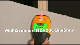 Find Studs with Zircon MultiScanner HD900c StudMetalAC Finder with ColorTrip Display [upl. by Bac467]