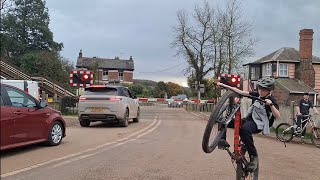 Crediton level crossing Devon [upl. by Assirek]