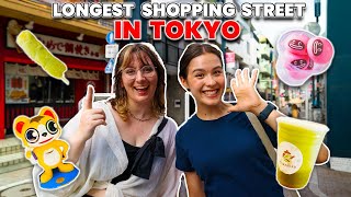 Street Food at Tokyos LONGEST Shopping Area [upl. by Ghassan315]