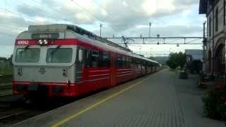 Train from Oslo arrives at Gjøvik Norway [upl. by Hoyt]