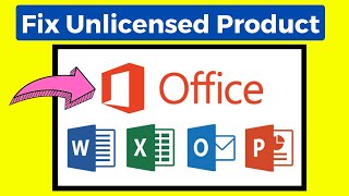 Fix unlicensed product and activation errors in office  How to fix Product Activation Failed [upl. by Colvin]