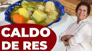 COMO HACER CALDO DE RES  COMO HACER CALDO DE RES TRADICIONAL  COMO HACER CALDO DE RES FÁCIL Y RICO [upl. by Ailssa153]