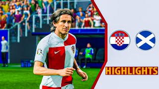 Croatia Vs Scotland  HIGHLIGHTS [upl. by Ardied]