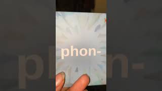 Today’s morpheme is PHON 📱 Do you know what it means etymology languagelearning [upl. by Snoddy525]