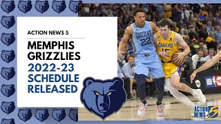 Memphis Grizzlies release schedule for 20232024 season [upl. by Yecrad]