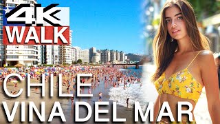 Vina Del Mar Chile 4K Walk 🇨🇱 [upl. by Dominy94]