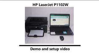 HP Laser Jet P1102W demo and setup video 11182023 [upl. by Erdman]