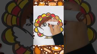 Sniffycat Coloring Thanksgiving Turkey [upl. by Eilahtan]