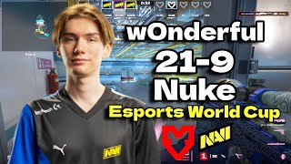 CS2 POV  NAVI w0nderful 219 vs MOUZ Nuke Esports World Cup 2024 [upl. by Elinnet]