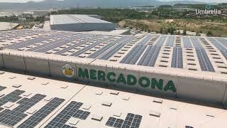 MERCADONA  Instalación Solar Fotovoltaica Autoconsumo Industrial [upl. by Farrish]