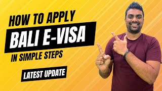 How to Apply Bali EVisa for Indians  Step by Step Guide [upl. by Humpage]