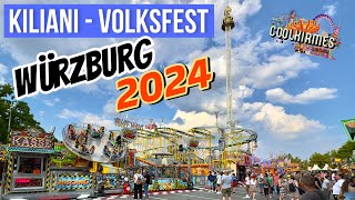 Volksfestatmosphäre  Würzburg Kiliani Volksfest 2024  Werbung   Clip by CoolKirmes [upl. by Ssidnac555]