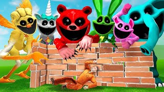 Podrá TODOS LOS SMILING CRITTERS entrar en mi FORTALEZA Garrys Mod Sandbox [upl. by Otreblig279]