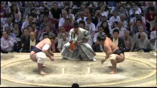 Nagoya15 Day11 Tochinoshin vs Myogiryu [upl. by Regan]