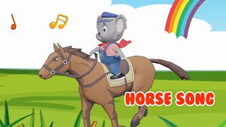 Horse Song for Kids  Aerokids Nursery Rhymes amp Kids Songs [upl. by Buehler126]