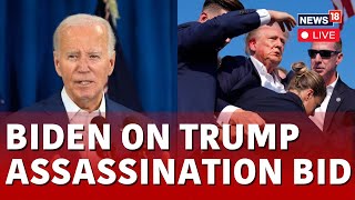 Trump LIVE News  Biden Condemns Shooting At Trump Rally Calls It ‘Sick’  Trump Attack  N18G [upl. by Symon]