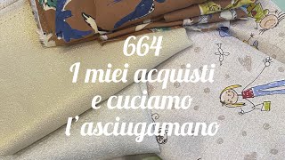 I miei acquisti e cuciamo l’ asciugamano ☀️ [upl. by Bowen969]