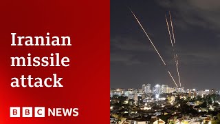 What we know about Irans missile attack on Israel  BBC News [upl. by Ylen2]