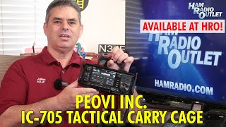 Peovi Tactical Cage for the IC705  Ham Radio Outlet [upl. by Lanam12]