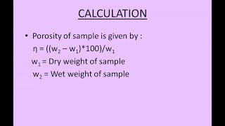 Determination of Porosity of Refractory [upl. by Eckel635]