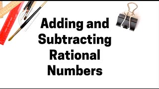 Adding rational Numbers THE EASY WAY [upl. by Hiroshi589]