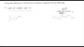 Fourier Transform problem of unit step [upl. by Zampino]