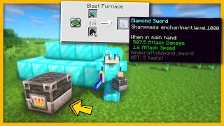 Beating Minecraft but Smelting gives OP Enchantments Hindi quotEnchant everything Challengequot [upl. by Aicad]