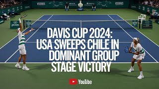 quotDavis Cup 2024 USA Sweeps Chile in Dominant Group Stage Victoryquot daviscup daviscuphighlihts [upl. by Buyer]