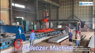 customization automatic palletizer machine floor mounted slate palletizing equipment [upl. by Euqram]