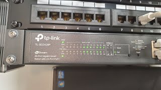 tplink TLSG2428P unboxing setting up mounting and tour [upl. by Enenaj]