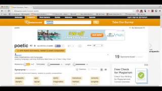 Thesauruscom Tutorial [upl. by Fowle]