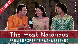 Sumedh Mallika and Basant sharesquotthe most notorious from the sets of RadhaKrishn  TellyChakkar [upl. by Gentilis]