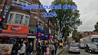 Southall Diwali drive 2024  Mini punjab in London  Indians in UK [upl. by Thompson]