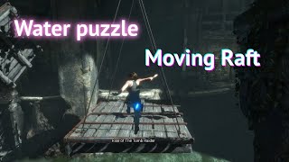 Rise of the tomb raider raise the water  Moving Raft  Puzzle  stuck  Walkthrough [upl. by Derwon]