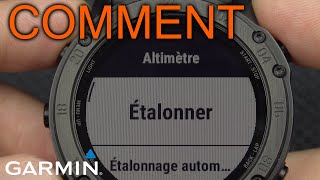 Comment laltimètre de la montre Garmin Tactix  Fenix [upl. by Ellehcrad]