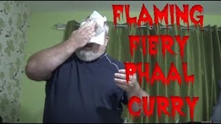 Morrisons Flaming Fiery Phaal Curry Challenge Hottest supermarket curry in the world [upl. by Nnylirej]