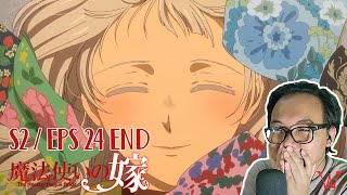 WHOLESOME ENDING  Mahoutsukai no Yome Season 2 EPISODE 24 END REACTION INDONESIA [upl. by Airitac]