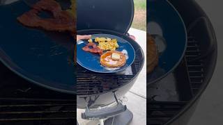 Breakfast on the Weber Kettle breakfast webergrill [upl. by Harimas703]