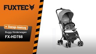 MontageAnleitung FUXTEC BuggyKinderwagen FXHD778 [upl. by Mahmoud995]