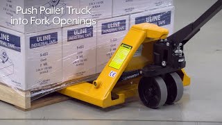 How to Use a Manual Pallet Jack Truck [upl. by Oneill]