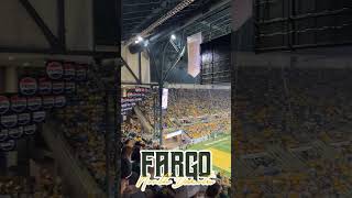 NDSU Bison vs UND Fighting Hawks crowd  10524  FargoDome Fargo ND [upl. by Eizzil]