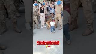 Jandarma Eğitimli Köpeğin Dikkati ve Bebeğin Eğlencesi 😂 [upl. by Yc75]