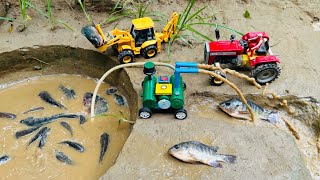 Catch fish using mini water pump  fishing exciting  diy tractor ‪Mini Fish Creator [upl. by Dor961]