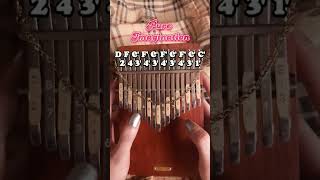 Pure Imagination Kalimba Tutorial with Tabs shorts kalimba music pureimagination willywonka [upl. by Yenruoj107]