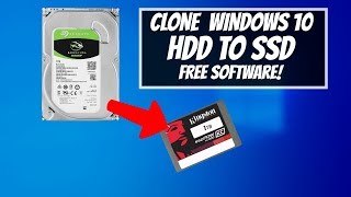 How to CLONE Windows 10 HDD to SSD for Free [upl. by Nivlak304]