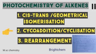 2ndphochemistry of alkenescycoaddition [upl. by Bhatt]