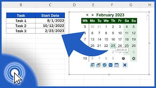 How to Insert a Calendar in Excel the Simplest Way [upl. by Eittam]